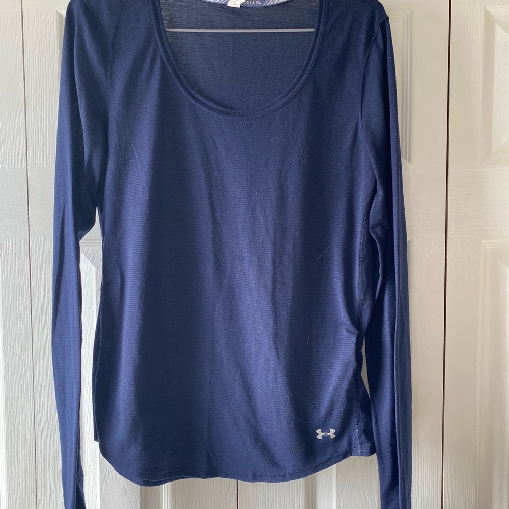 Under Armour Women's Dark Blue Long Sleeve Tee